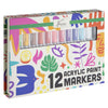 Creative Craft Group Nassau Grands marqueurs de peinture acrylique – 12 pièces.