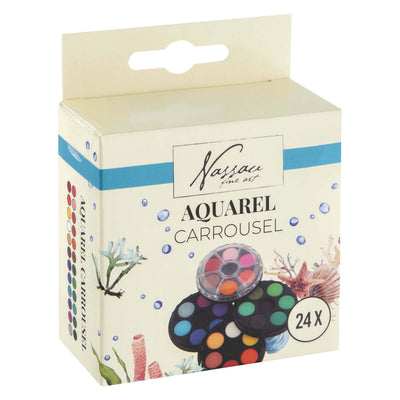 Carrousel d'aquarelles Creative Craft Group Nassau - 24 couleurs