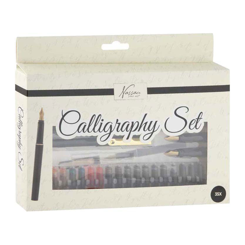 Creative craft group nassau ensemble complet de calligraphie - 35 pcs.