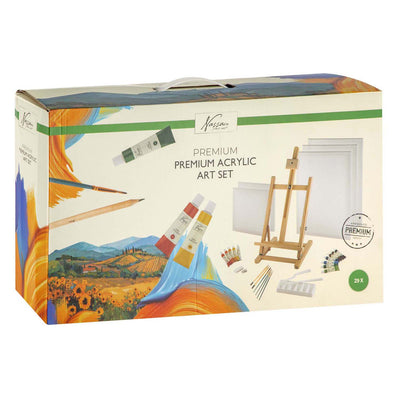 Creative Craft Group Nassau Premium Ensemble d'art acrylique – 28 pièces.