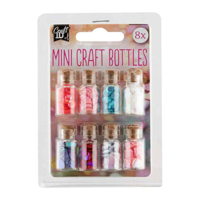 Mini bouteilles artisanales du groupe d'artisanat créatif - 8 pcs.