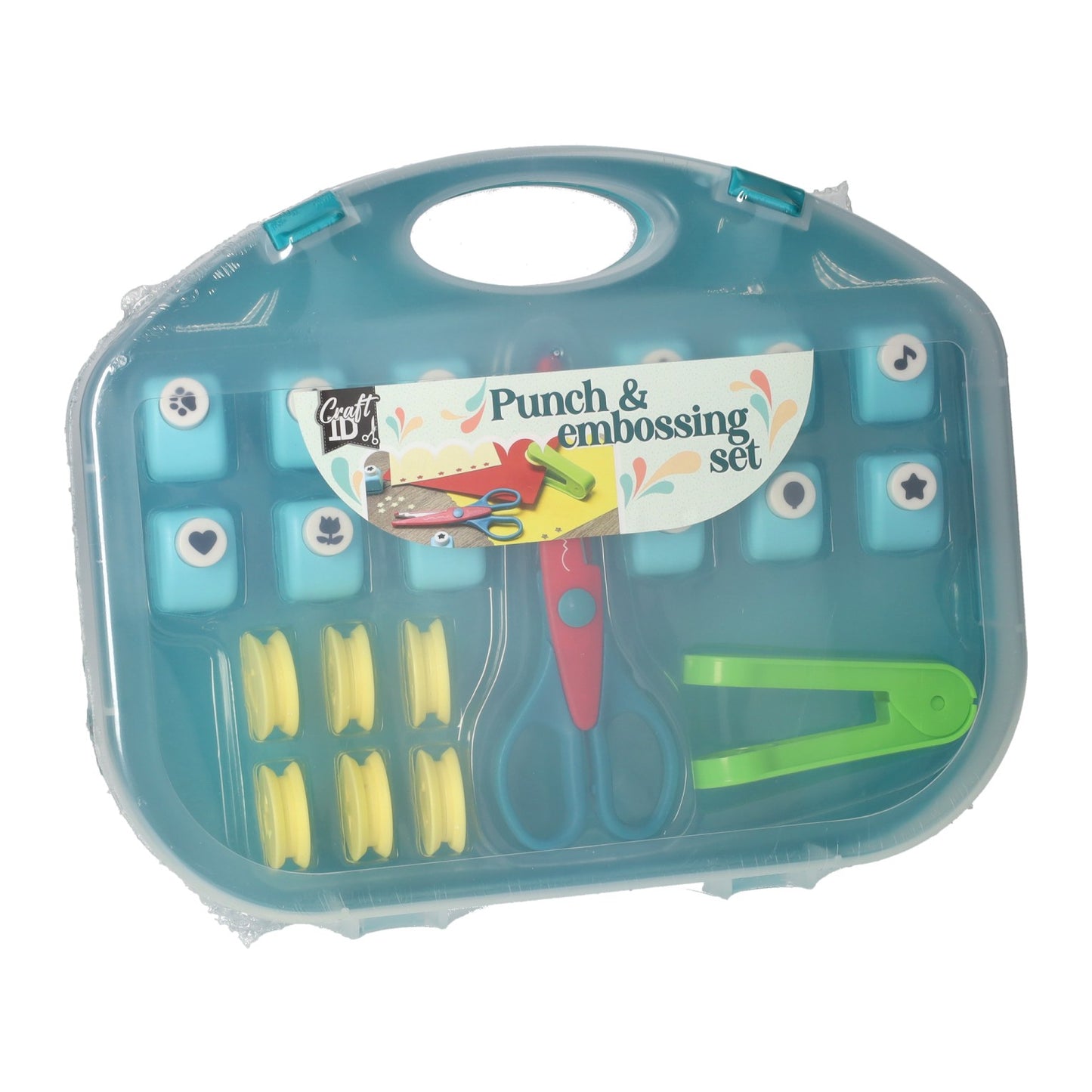 Kit de gaufrage avec perforatrice de groupe de loisirs créatifs, y compris. ciseaux