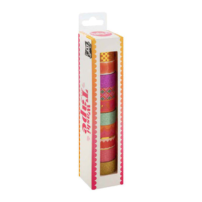Ruban washi pour groupe d'artisanat créatif 1,5 cm x 3 m - 10 pièces.