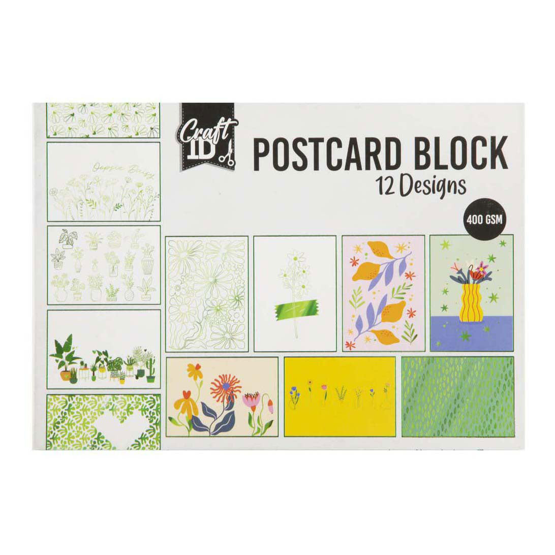 Cartes postales de groupe d'artisanat créatif 17,6x12,5cm - 12 modèles