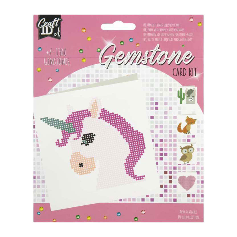 Kit de cartes de pierres précieuses pour groupe d'artisanat créatif, animaux