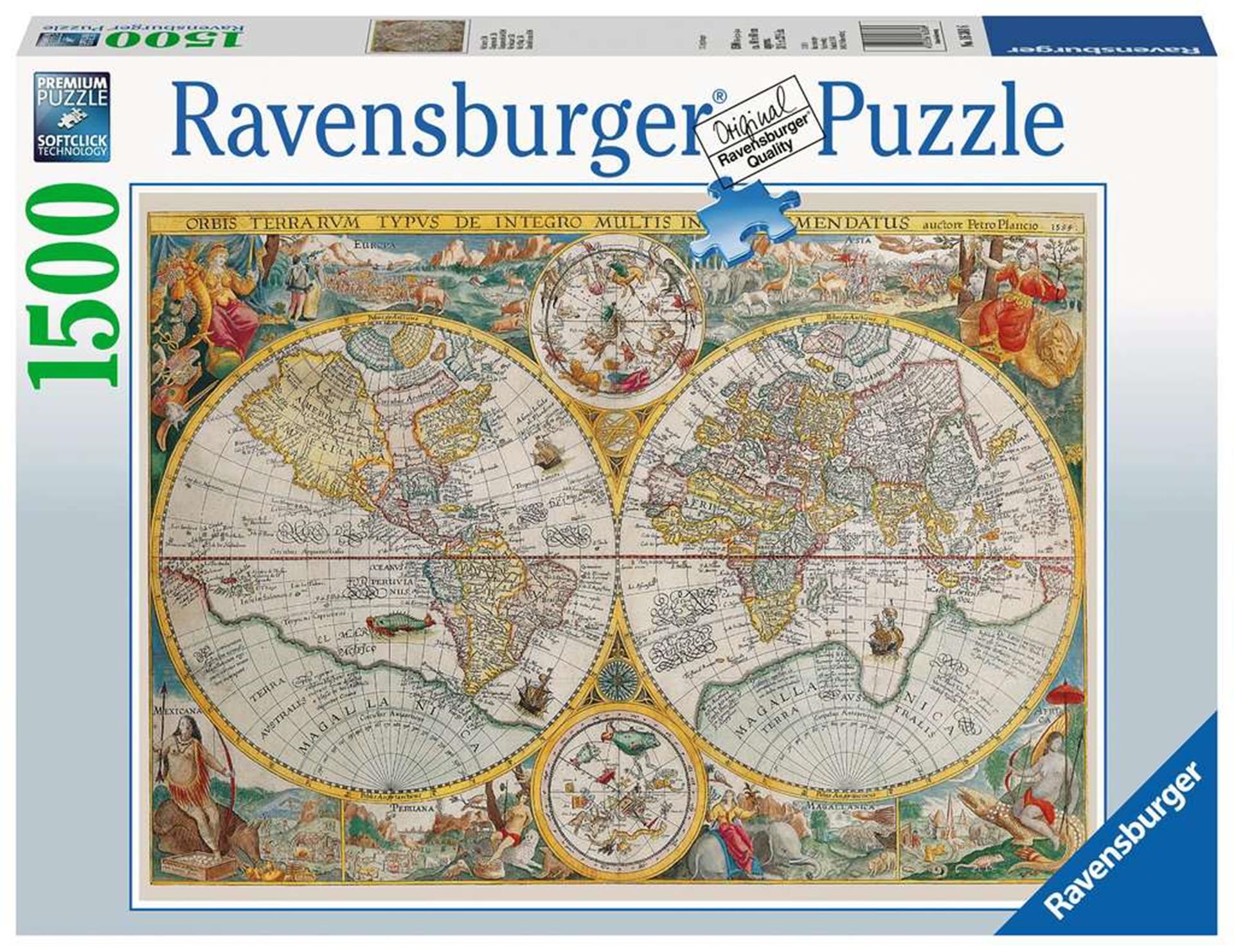 Carte historique de Ravensburger, 1500st.