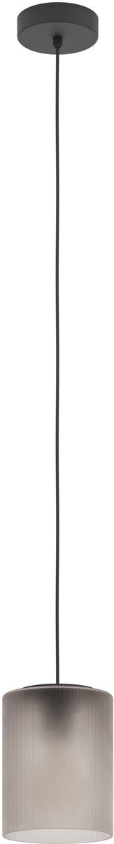 Suspension Eglo colomera - e27 - ø 15 cm - noir|gris mat