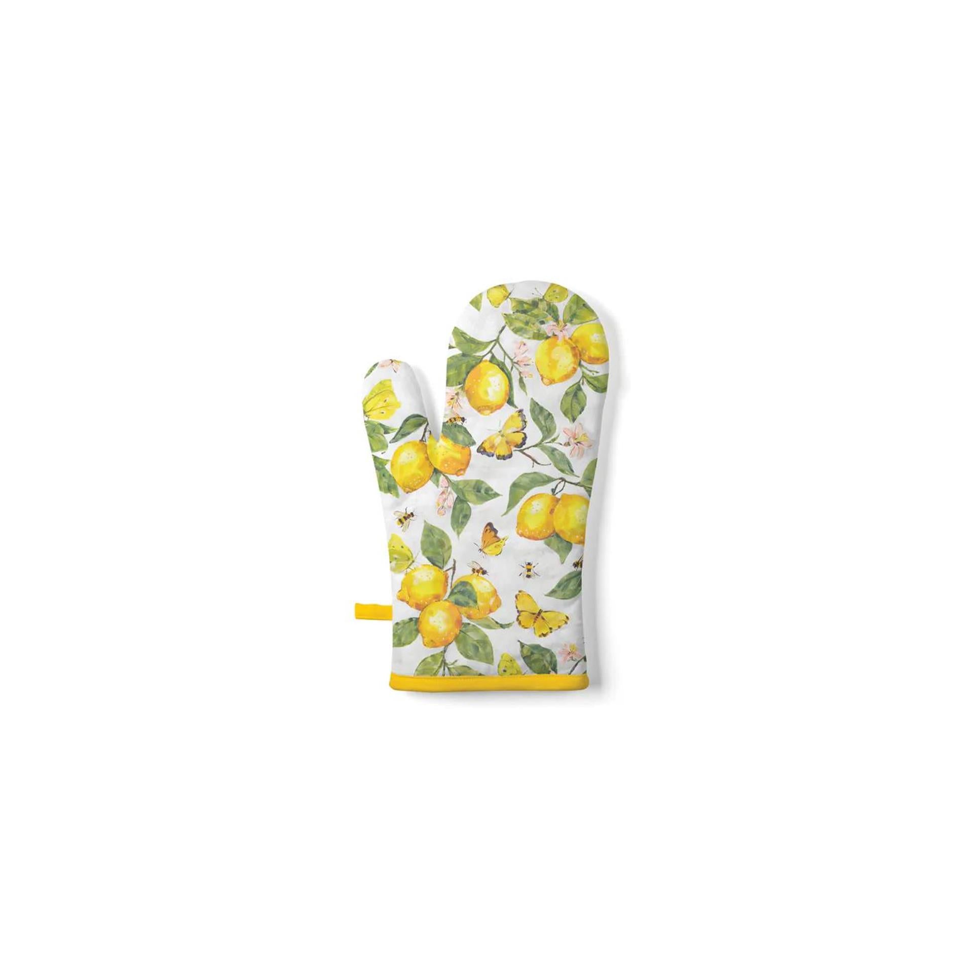 Gant de cuisine Ambiente citrons frais blanc