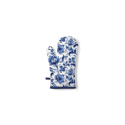 Gant de cuisine Ambiente fleurs bleu de Delft