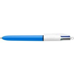 Stylo à bille bic 4 couleurs moyen 0,5 mm noir, rouge, vert, bleu