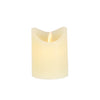 Bougie LED maison quotidienne 7,5x10 cm crème | 4 pièces