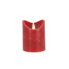 Bougie LED maison quotidienne 7,5x10 cm rouge | 4 pièces