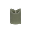 Bougie LED maison quotidienne 7,5x10 cm vert | 4 pièces