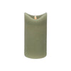 Bougie LED maison quotidienne 7,5x15 cm vert | 4 pièces