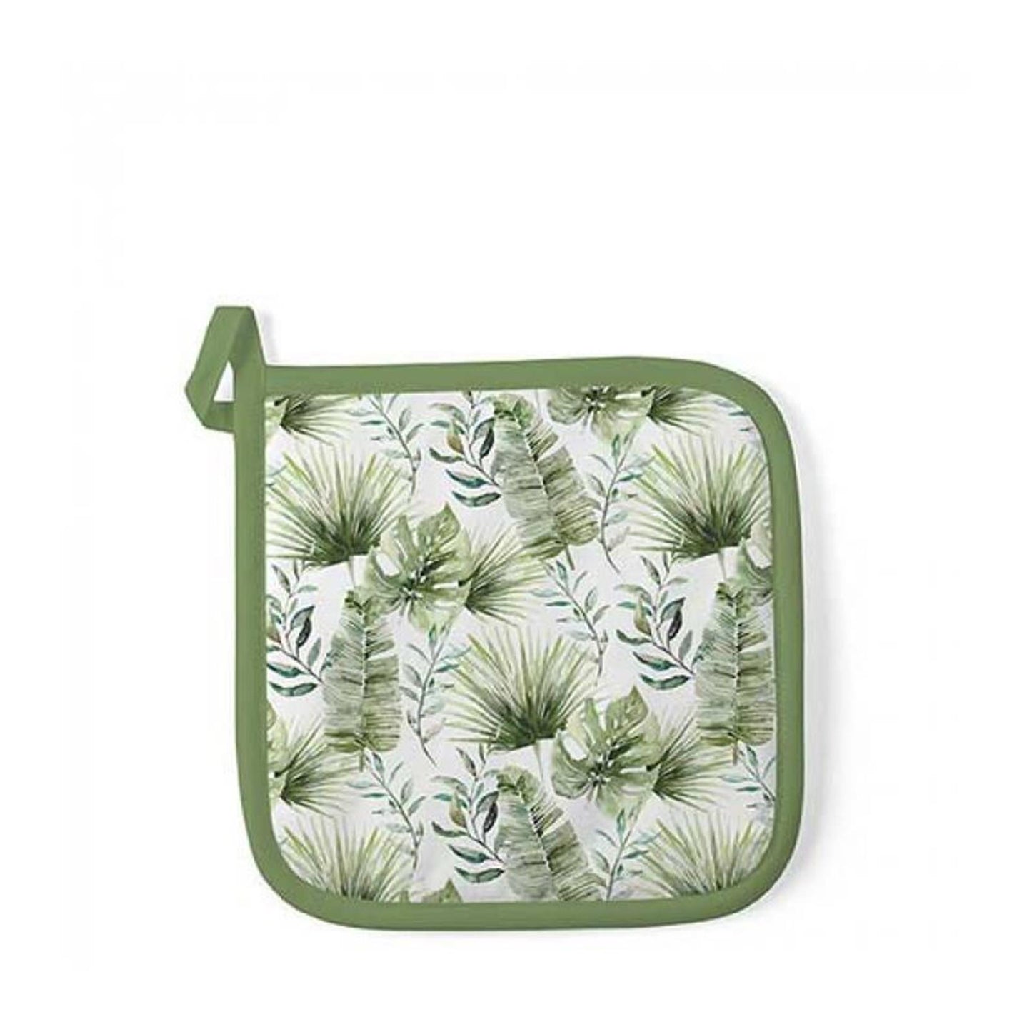 Manique Ambiente feuilles de jungle blanc