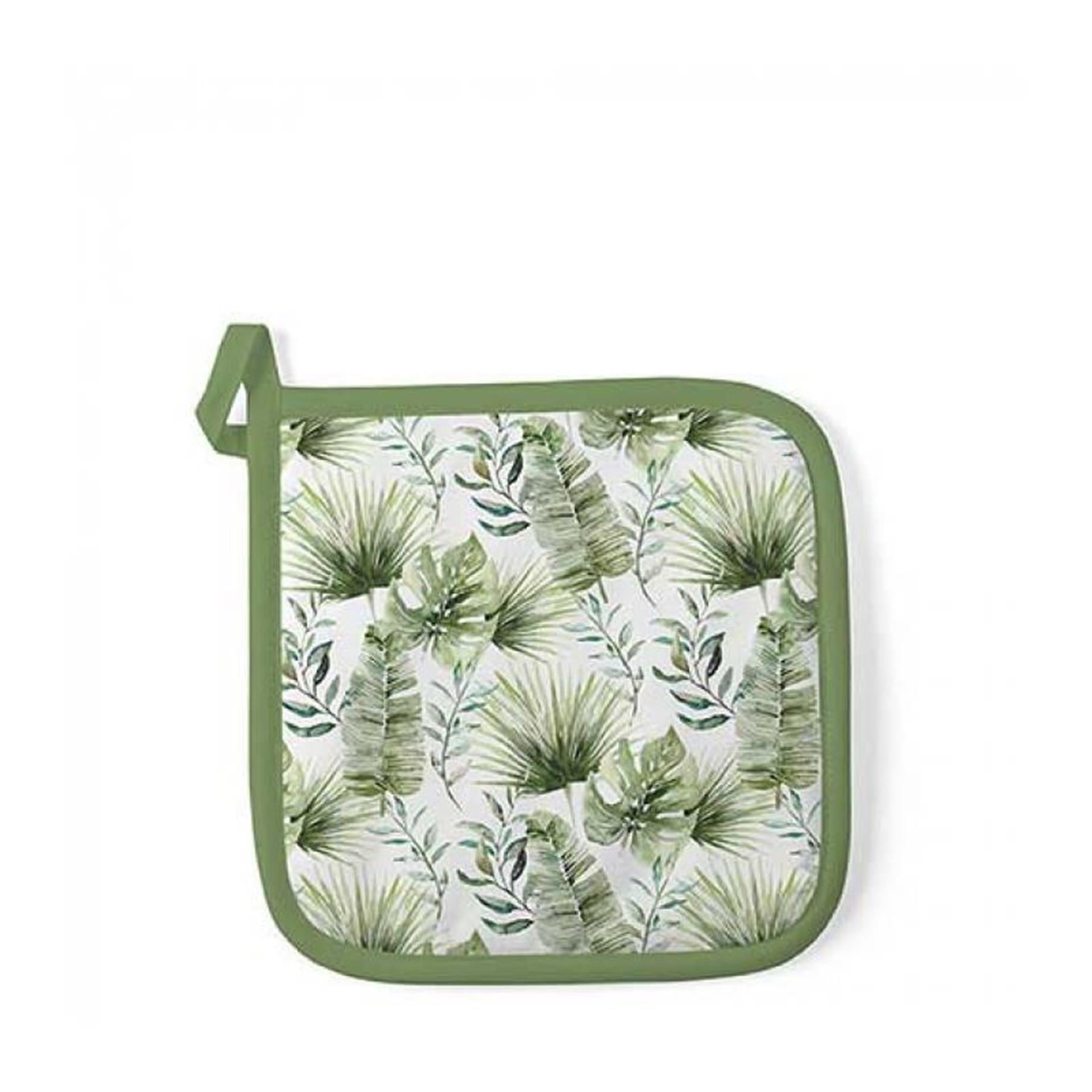 Manique Ambiente feuilles de jungle blanc