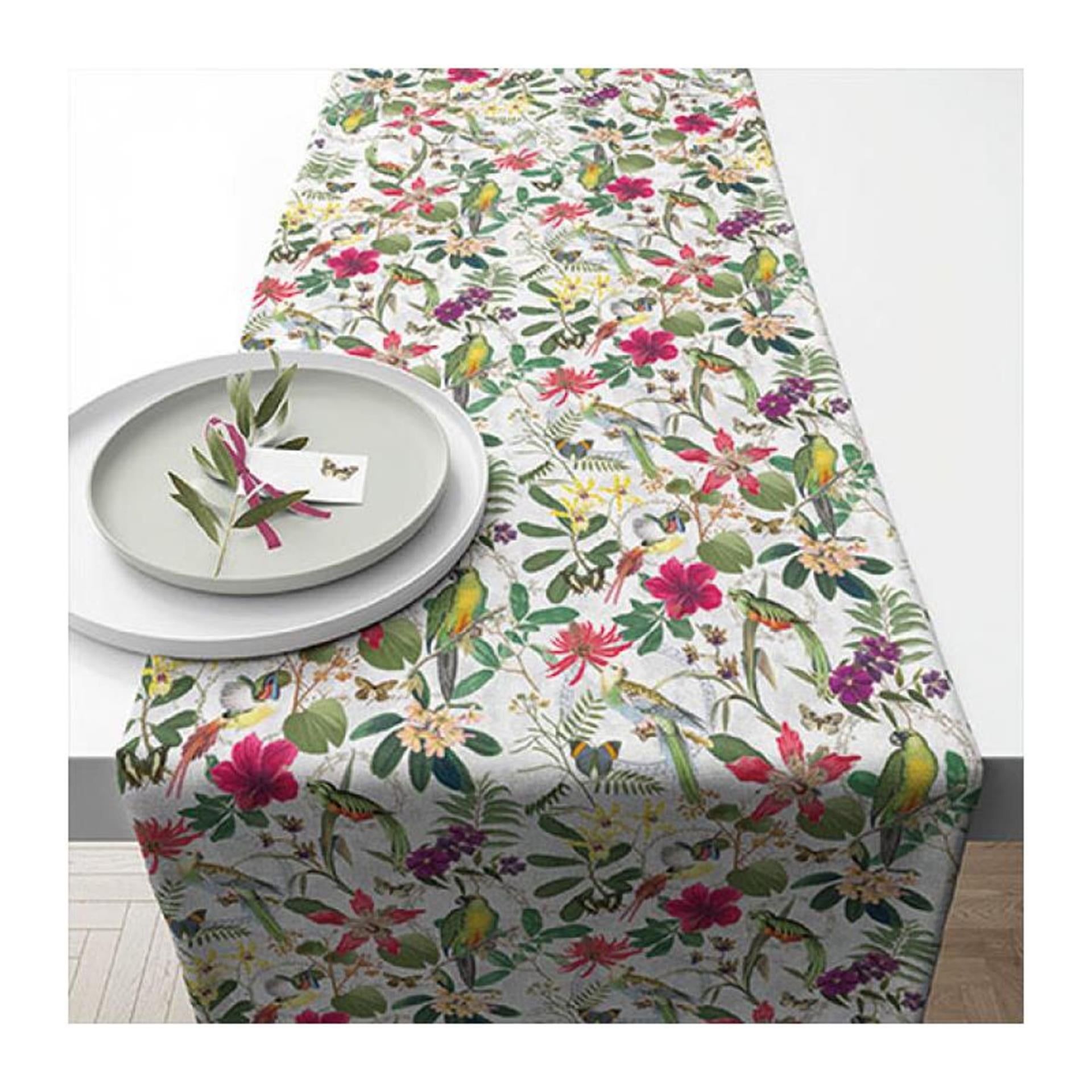 Ambiente chemin de table jungle tropicale 40x150cm