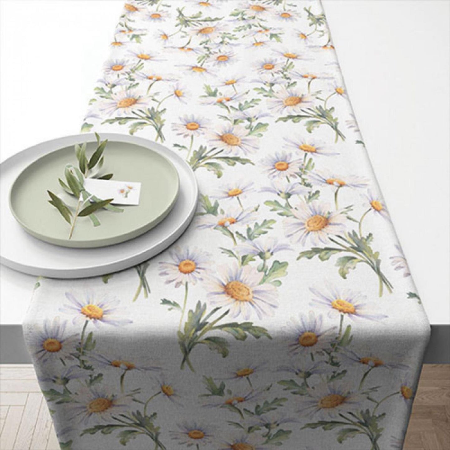 Chemin de table Ambiente belles marguerites