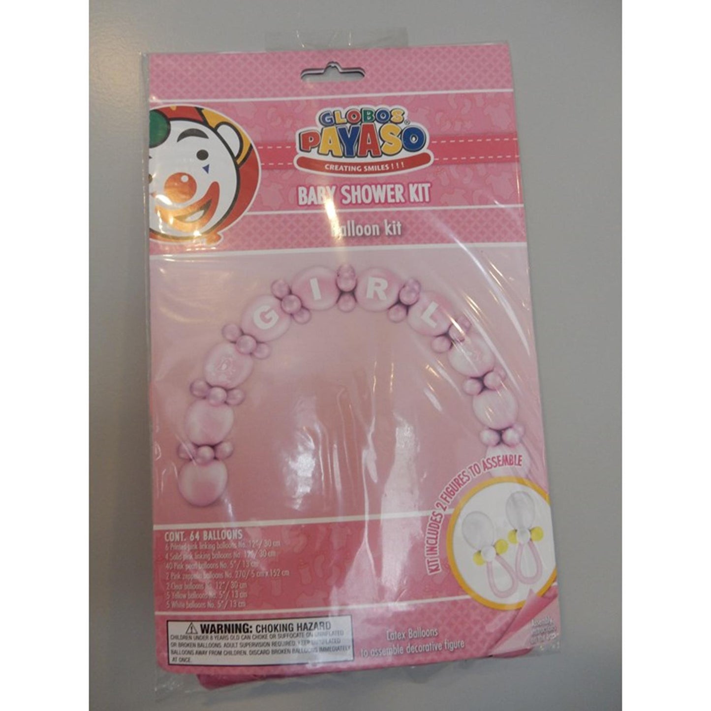Ensemble guirlande de ballons Globos fille 290cm