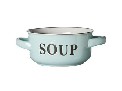 Bol à soupe tendance 'soupe' ø13,5xh6,5cm avec poignées