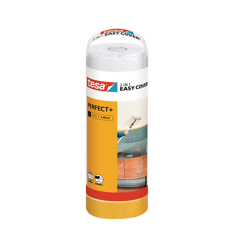 Tesa 1067565 - easy cover perfect + film de couverture : l (33 mètres x 14 | 3 pièces
