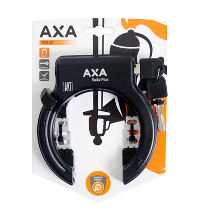 AXA RINGSLOT SOLID PLUS - avec le montage Fender - noir (sur carte)