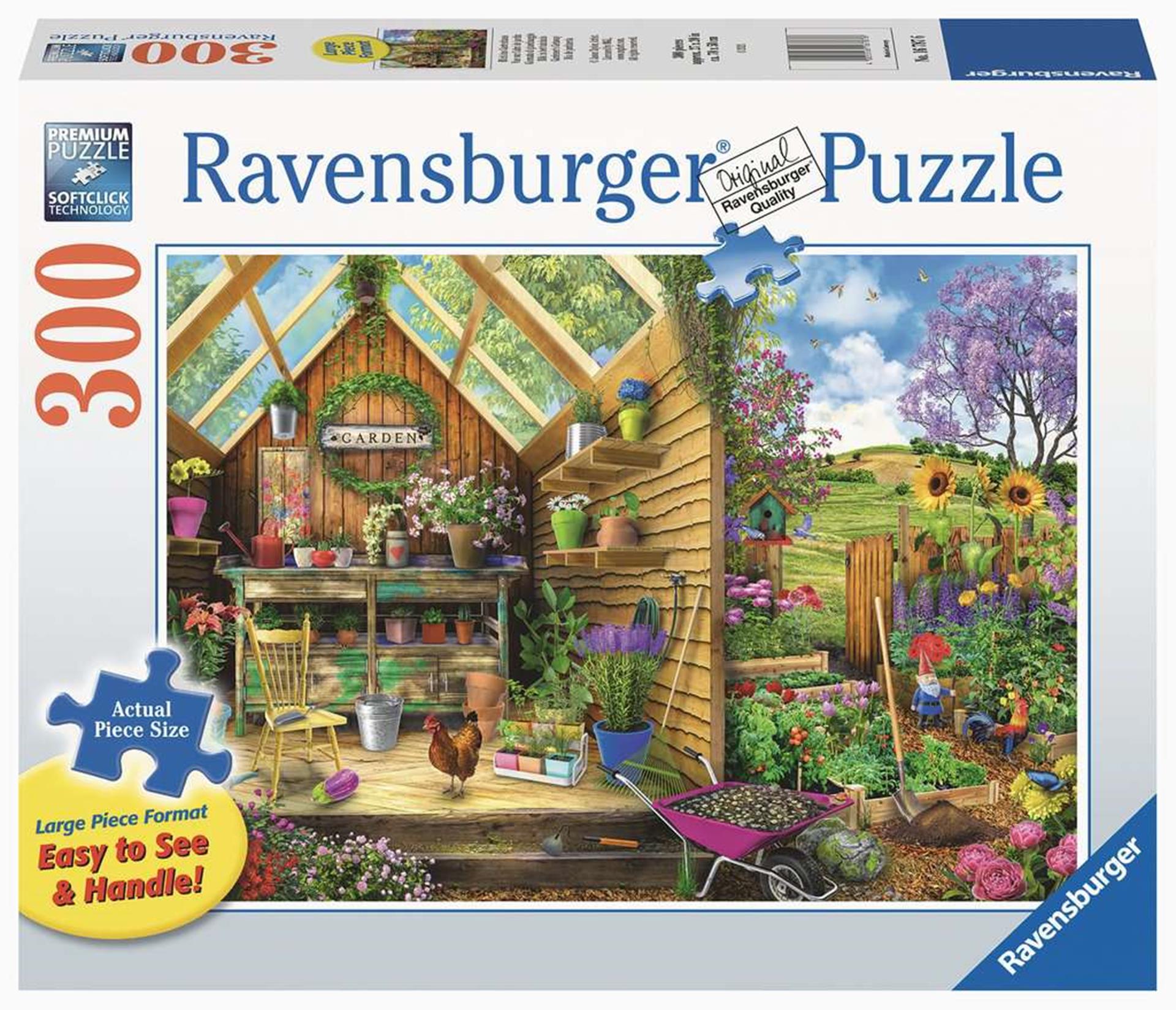 Ravensburger Puzzle à la scie pour le jardin, 300e.