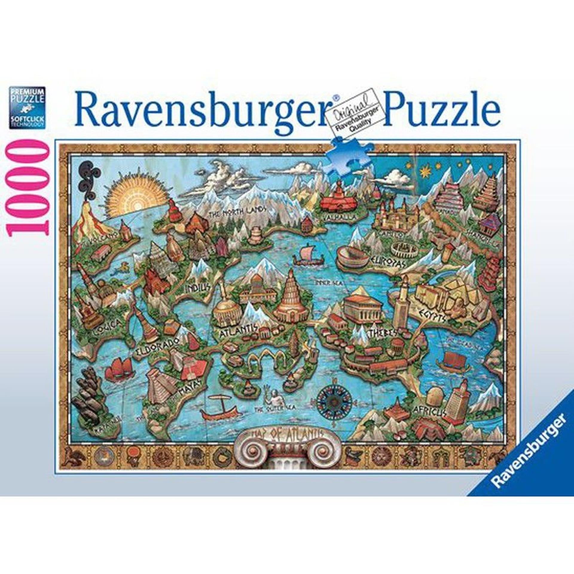 Ravensburger puzzle 1000pcs Atlantide mystérieuse