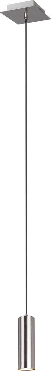 Trio marley - lampe suspendue - nickel mat - excl. 1x gu10 35w - réglable en hauteur