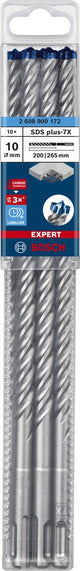 Bosch expert sds plus-7x marteau perforateur 10 x 200 x 265 mm, 10 pièces