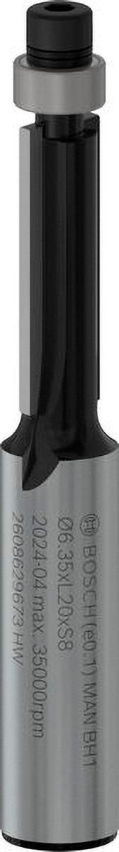 Bosch accessories pro copy milling cutter with ball bearing bottom | ø 6,35 x l 20 | axe 8 mm - 2608629673