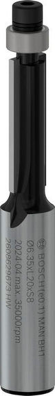 Bosch accessories pro copy milling cutter with ball bearing bottom | ø 6,35 x l 20 | axe 8 mm - 2608629673