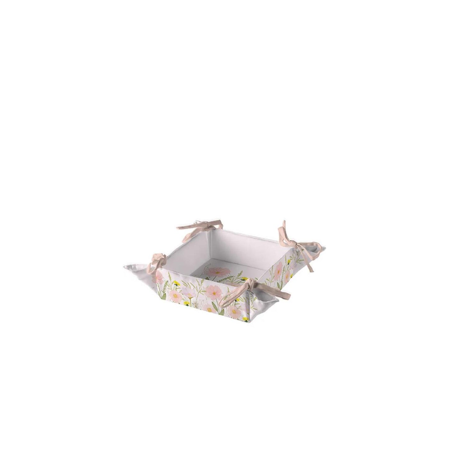 Corbeille à pain Ambiente fleurs pastel rose