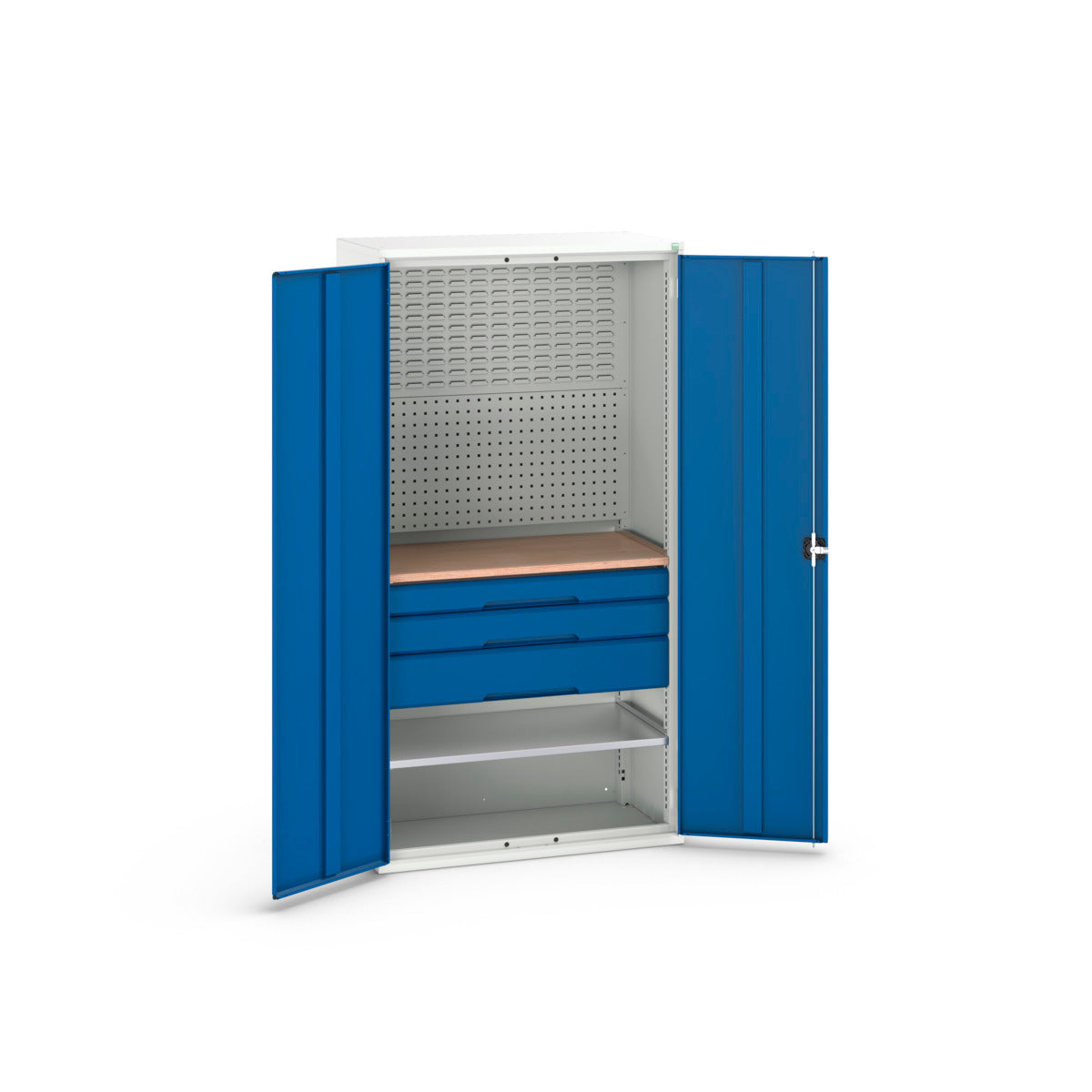 Armoire système bas verso + tiroirs 1050x550x2000mm