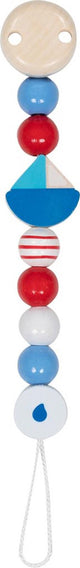 Chaîne tétine Goki - bateau - l21cm - bois