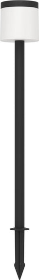 Lampe à piquet solaire Eglo pantete - lampe sur pied d'extérieur - énergie solaire - LED - 115 cm - noir et blanc