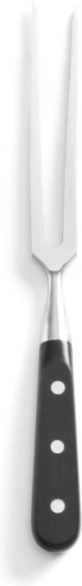 Fourchette à découper Hendi – dents longues – poignée carrée – noire – 290 mm