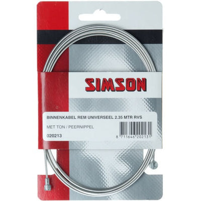 Frein à câble intérieur 2250 mm acier inoxydable argenté