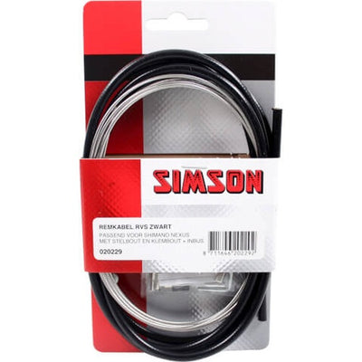 jeu de câbles de frein Nexus rollerbrake 1600 2250 mm noir argent