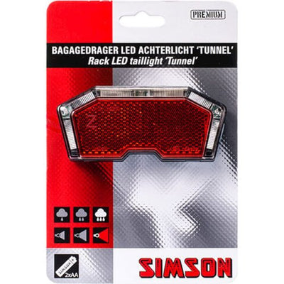 Simson porte-batterie tunnel lumineux arrière 3 led voiture