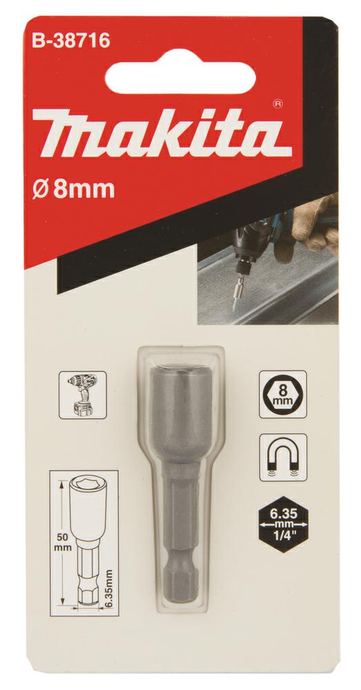 Makita accessoires douille hexagonale magnétique | 8x50mm - b-38716