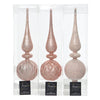 Decoris Peak 31cm verre rose poudré