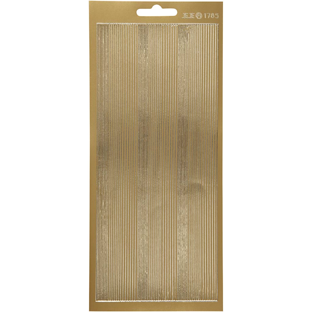 Creativ company autocollants, bordures, feuille 10x23 cm, or, 1 feuille