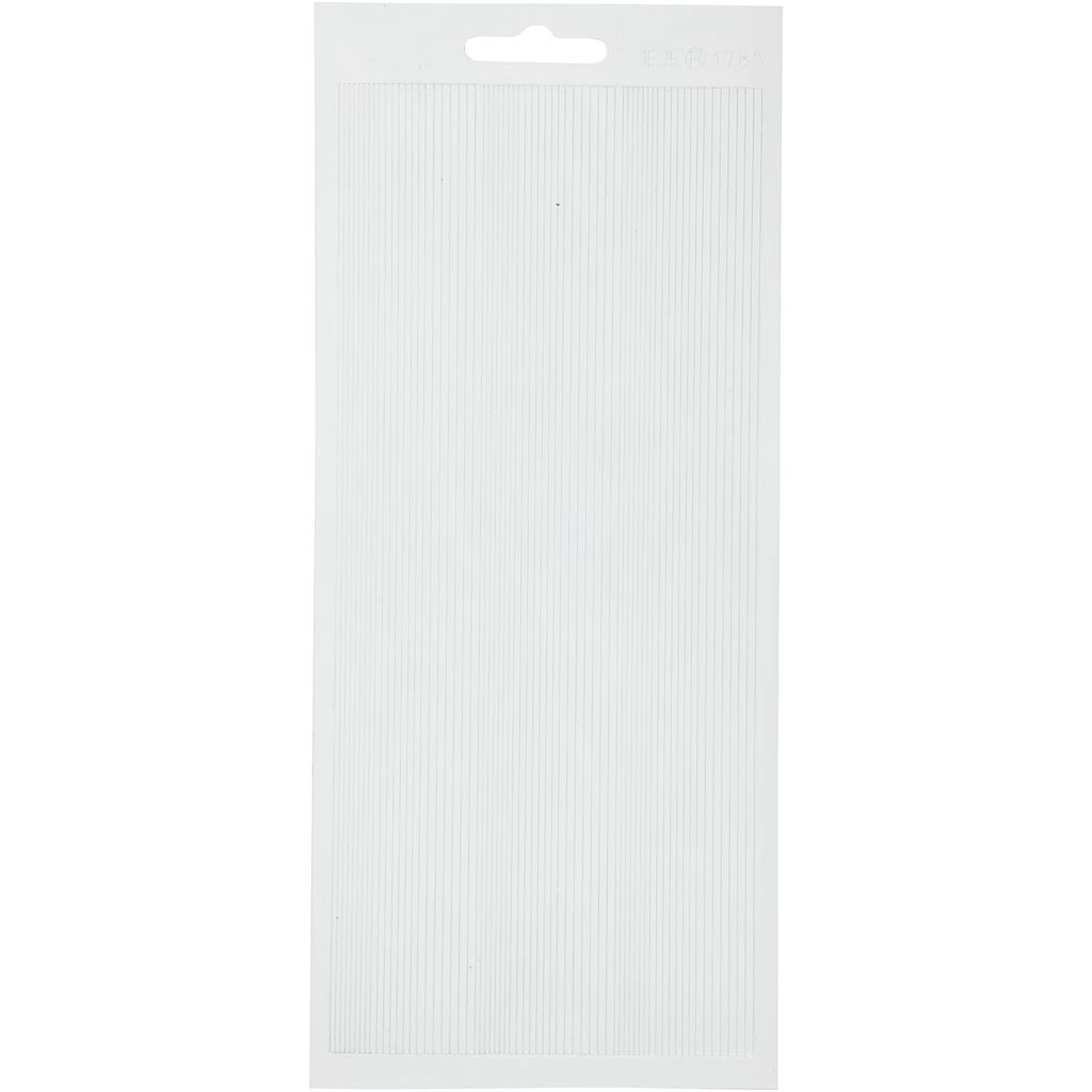 Creativ company autocollants, bordures, feuille 10x23 cm, blanc, 1 feuille