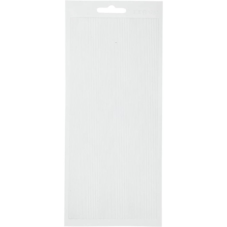 Creativ company autocollants, bordures, feuille 10x23 cm, blanc, 1 feuille