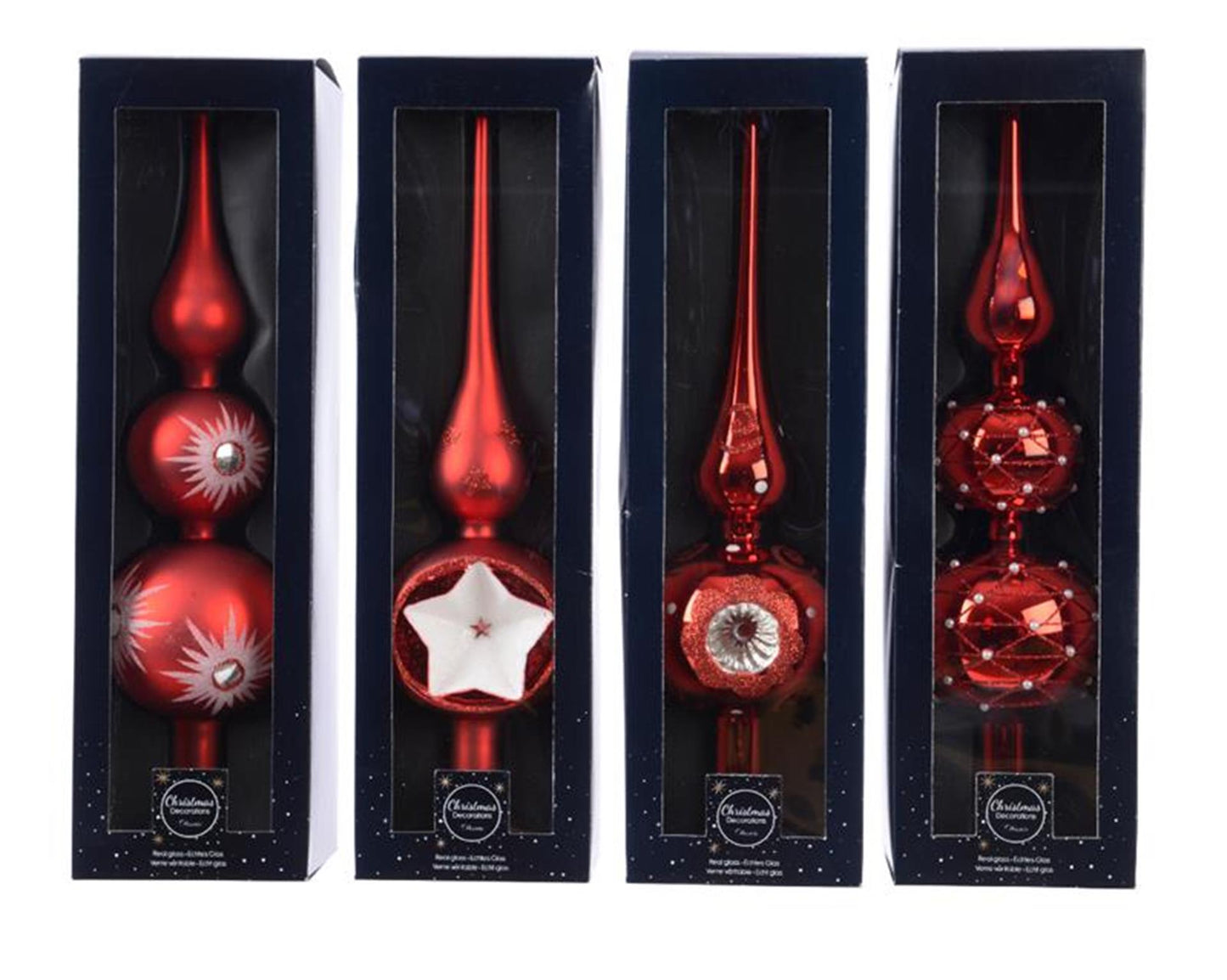 Decoris verre à visière Noël rouge 31cm