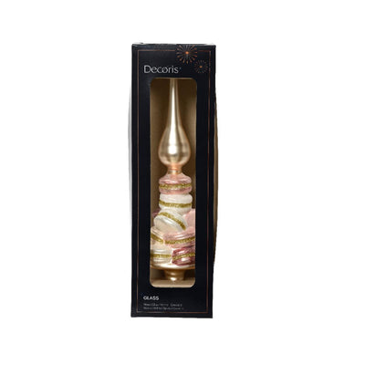 Pic Decoris avec verre à macarons ø8xh29,5cm