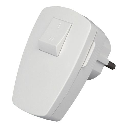 Prise Kopp mise à la terre 220v coudée avec interrupteur (nml)