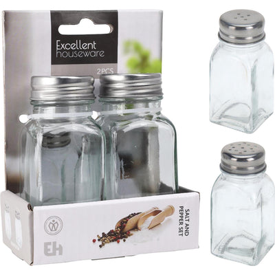 Ensemble poivre et sel en verre de qualité supérieure pour la maison