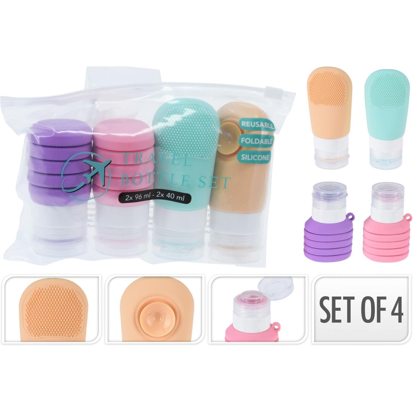 Set de voyage tubes 5 pièces